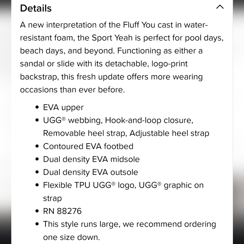 "NEW" Ugg Sports Yeah Logo Strap Sandal Women's White - Picture 6 of 6